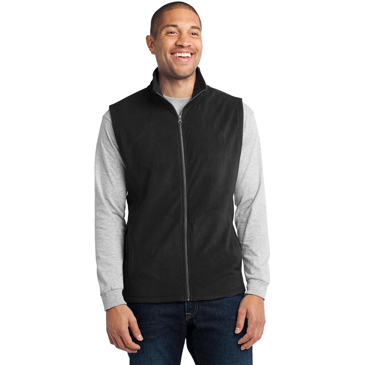 no-logo Port Authority Microfleece Vest-Vests-Port Authority-Thread Logic