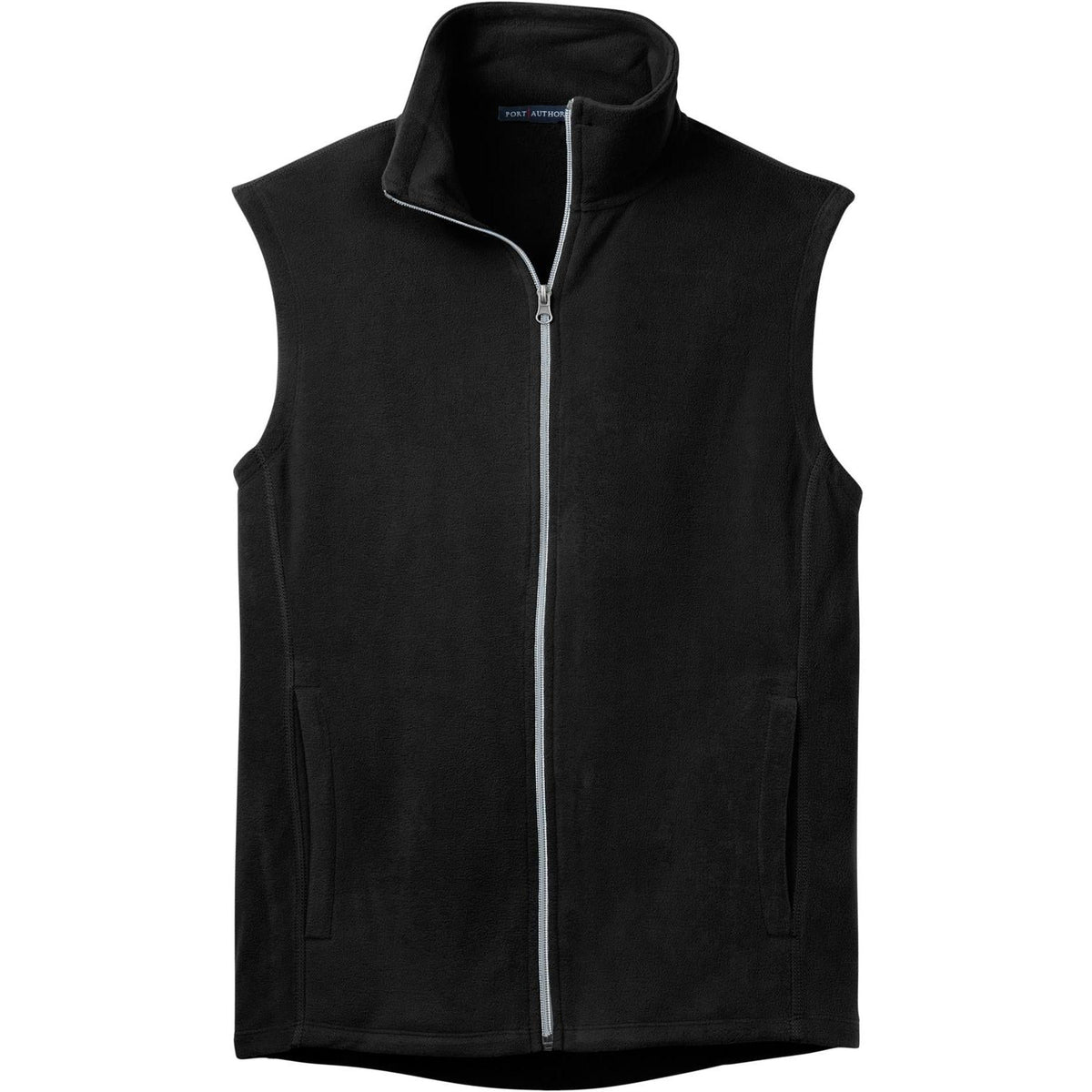 no-logo Port Authority Microfleece Vest-Vests-Port Authority-Black-S-Thread Logic