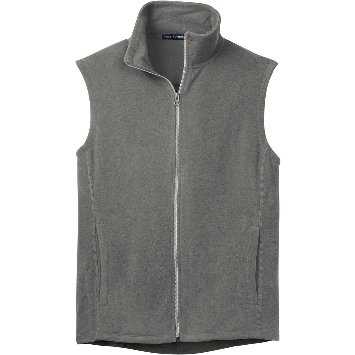 no-logo Port Authority Microfleece Vest-Vests-Port Authority-Pearl Grey-S-Thread Logic