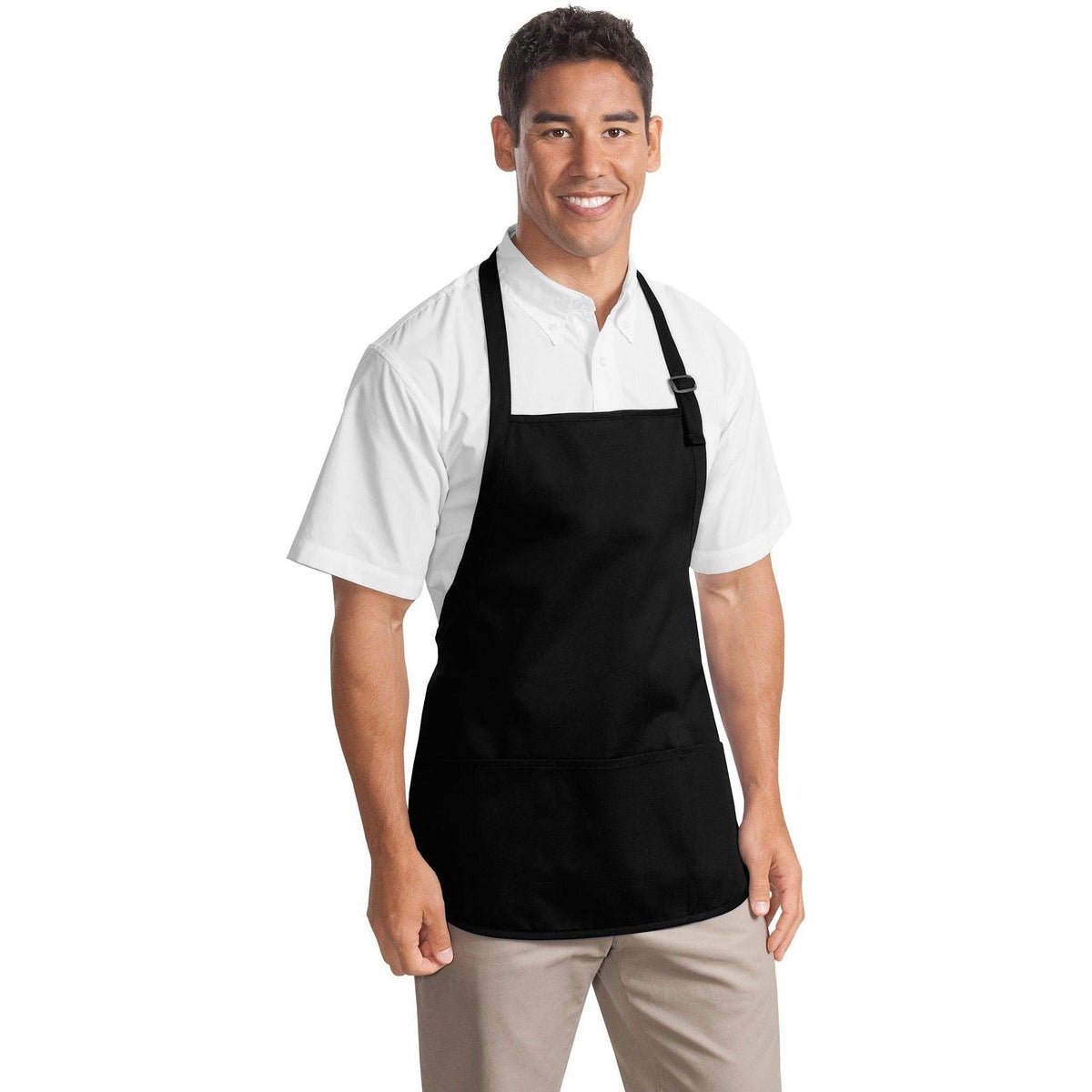 no-logo Port Authority Mid-Length Apron with Teflon Coating-Regular-Port Authority-Thread Logic