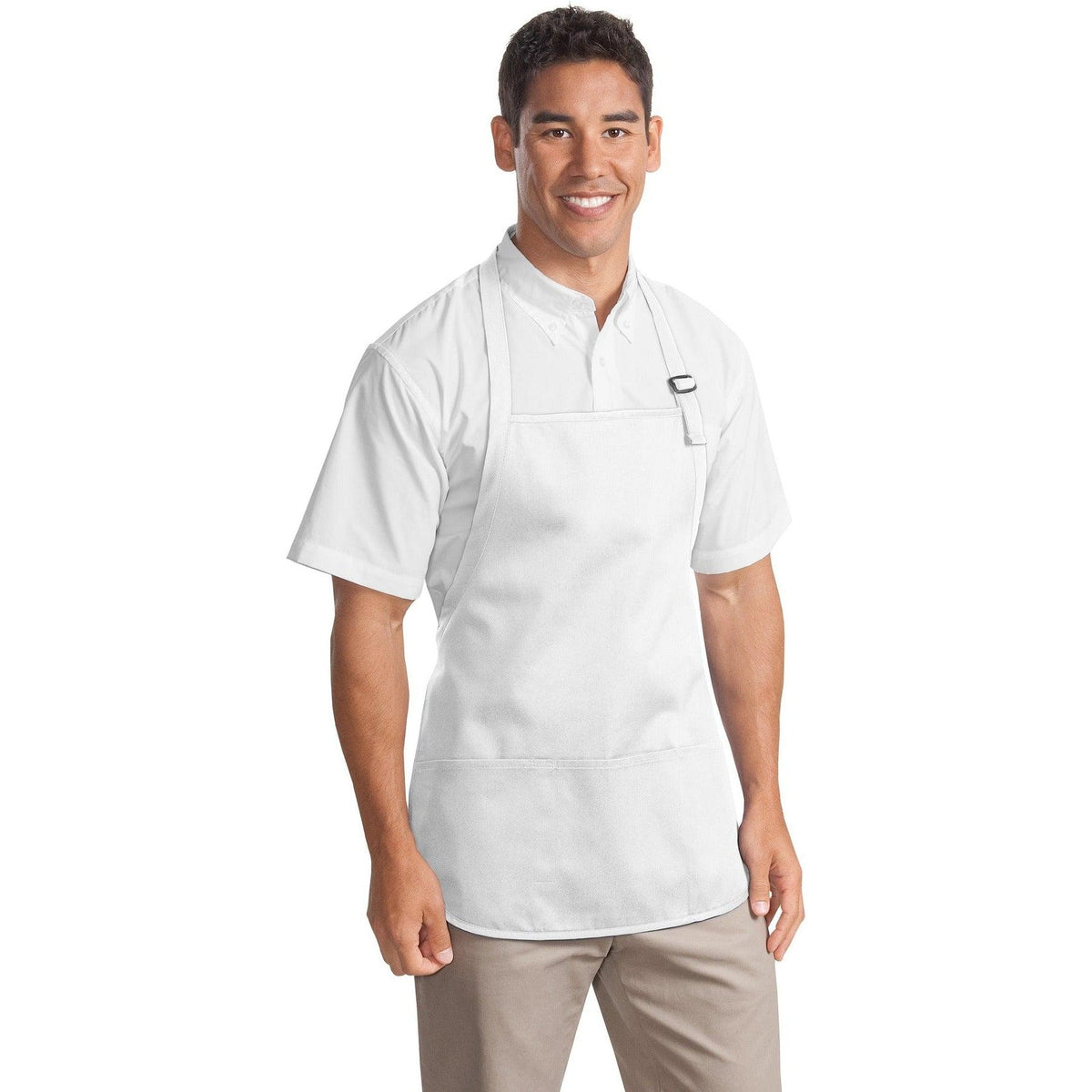 no-logo Port Authority Mid-Length Apron with Teflon Coating-Regular-Port Authority-Thread Logic