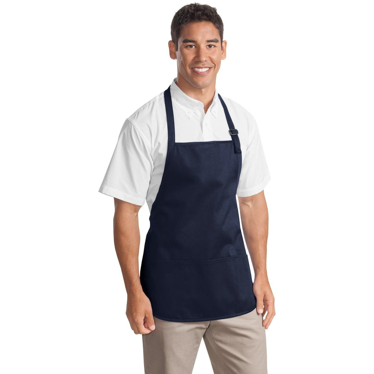 no-logo Port Authority Mid-Length Apron with Teflon Coating-Regular-Port Authority-Thread Logic