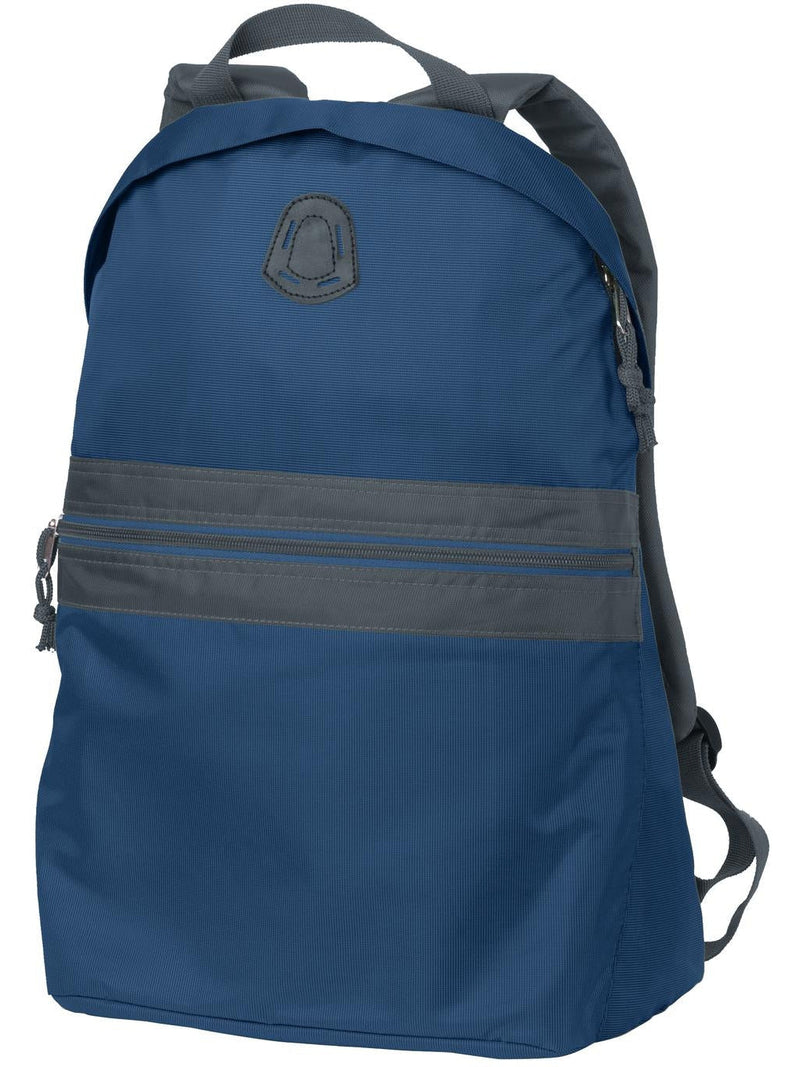 Port Authority Nailhead Backpack-Regular-Port Authority-Cambridge Blue/Smoke Grey-Thread Logic