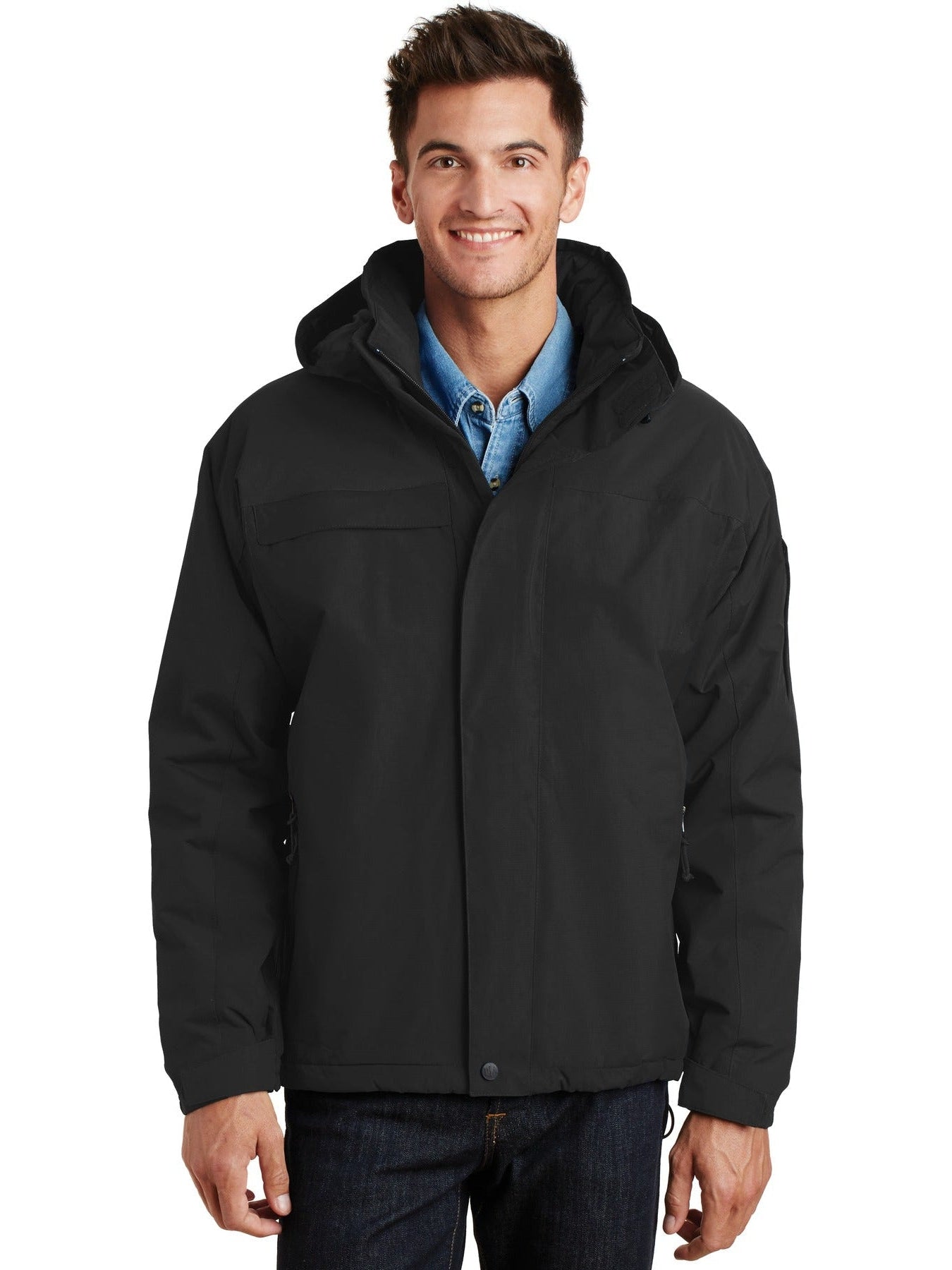 Port Authority Nootka Jacket-Regular-Port Authority-Black/Black-S-Thread Logic