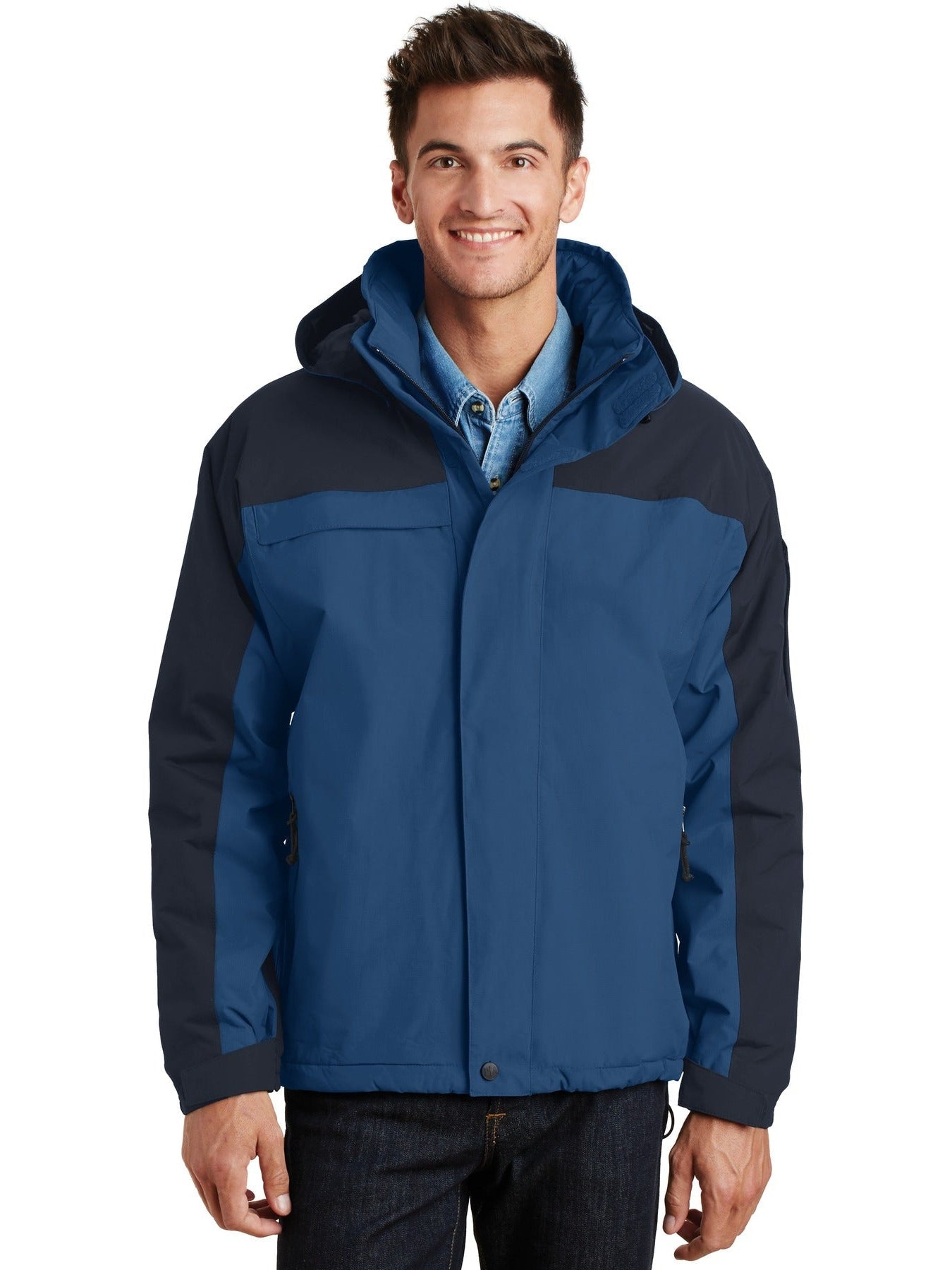 port Authority Nootka Jacket-Regular-Port Authority-Regatta Blue/Navy-S-Thread Logic