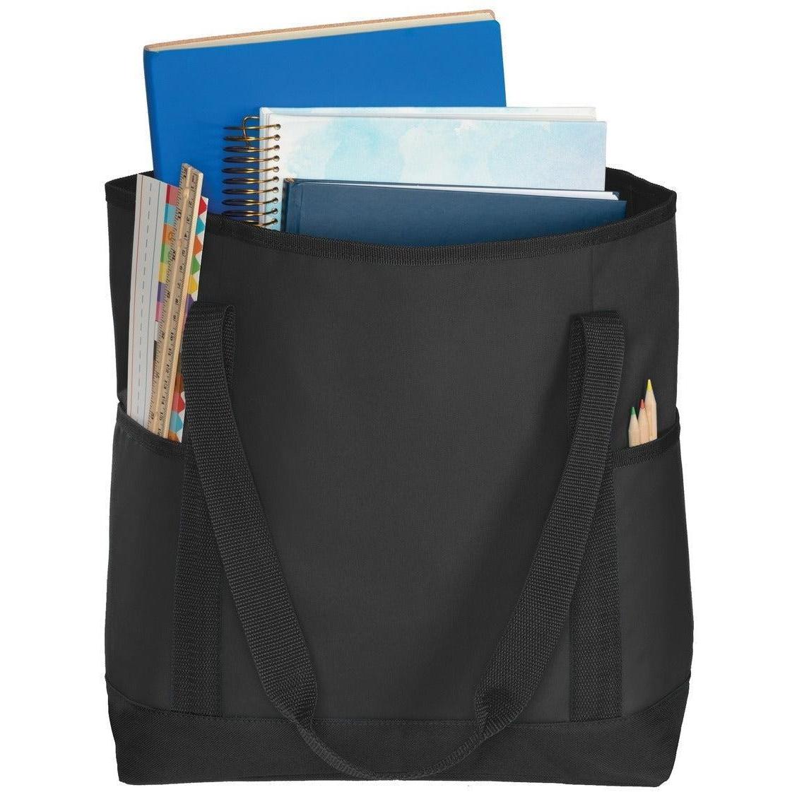 no-logo Port Authority On-The-Go Tote-Regular-Port Authority-Black/Black-Thread Logic