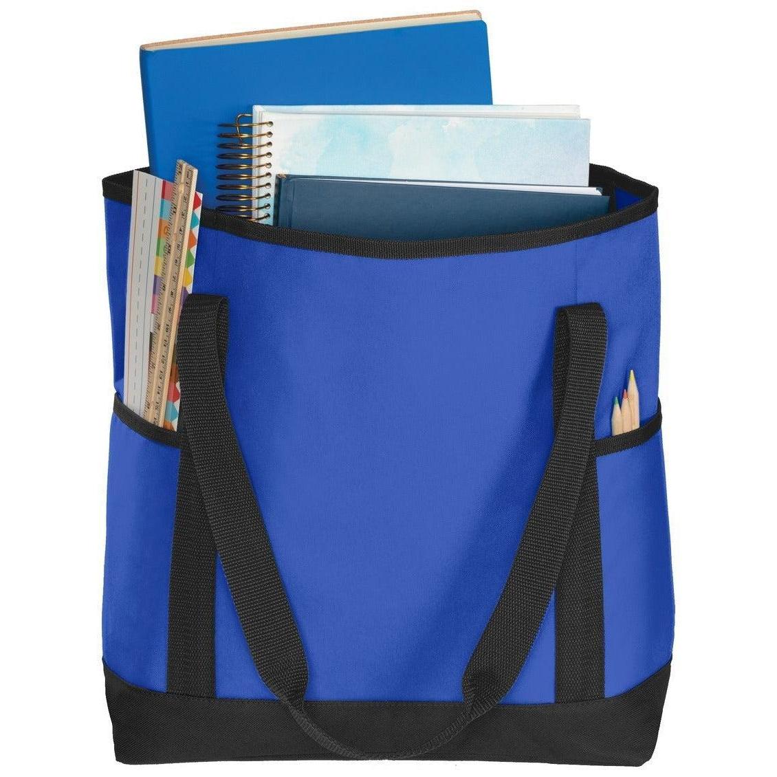 no-logo Port Authority On-The-Go Tote-Regular-Port Authority-Royal/Black-Thread Logic