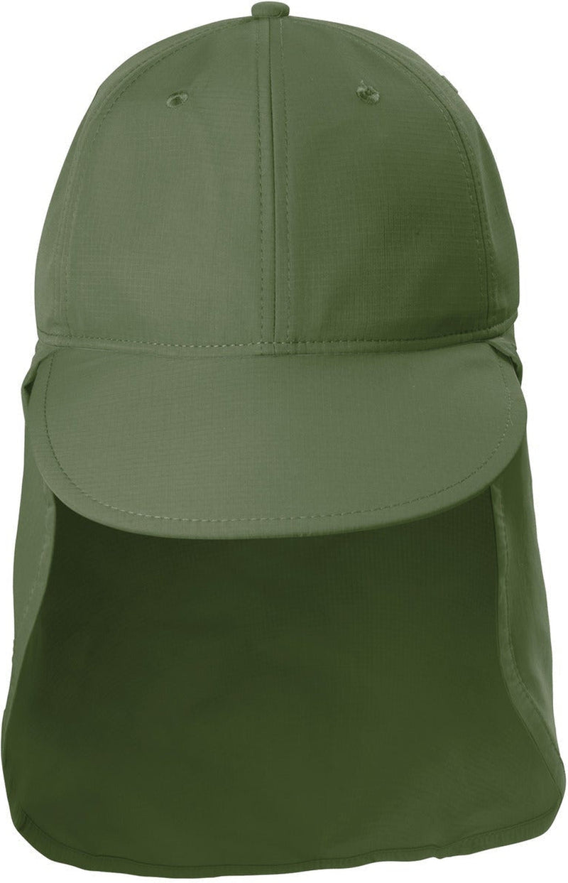 no-logo Port Authority Outdoor UV Sun Shade Cap-Regular-Port Authority-Olive Leaf-OSFA-Thread Logic 