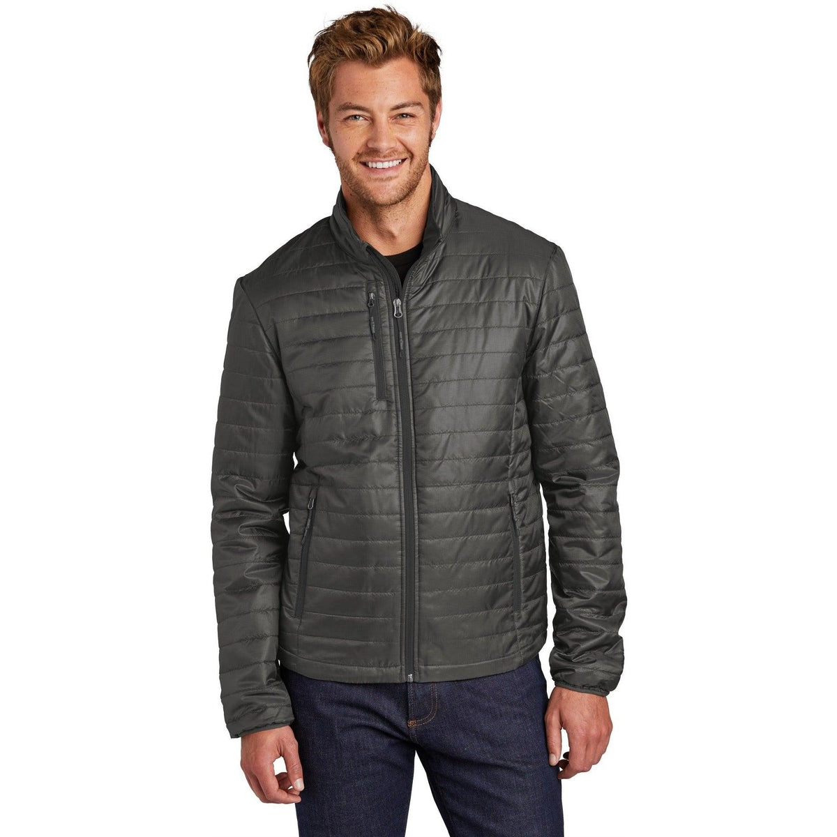 no-logo Port Authority Packable Puffy Jacket-Regular-Port Authority-Thread Logic
