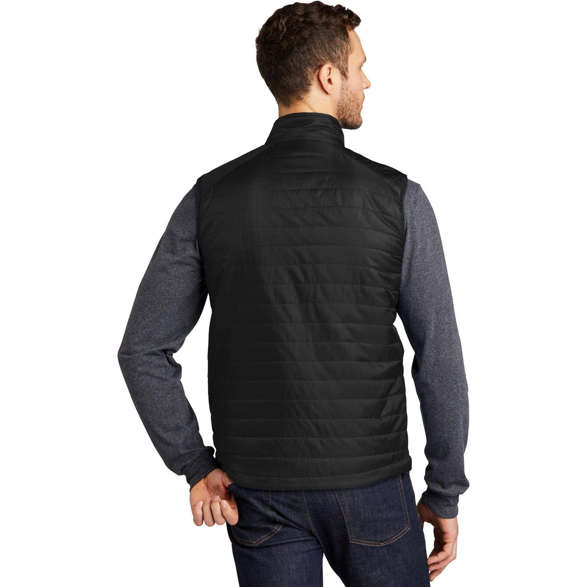 no-logo Port Authority Packable Puffy Vest-Regular-Port Authority-Thread Logic