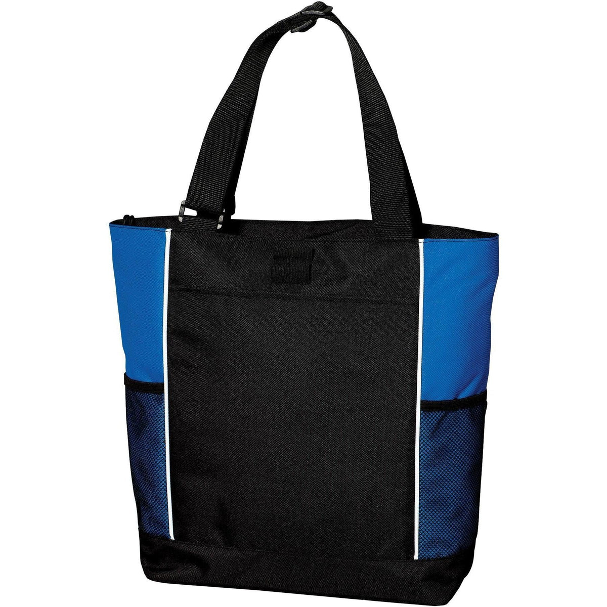 no-logo Port Authority Panel Tote-Regular-Port Authority-Black/Royal-Thread Logic