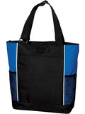 Port Authority Panel Tote-Regular-Port Authority-Black/Royal-Thread Logic