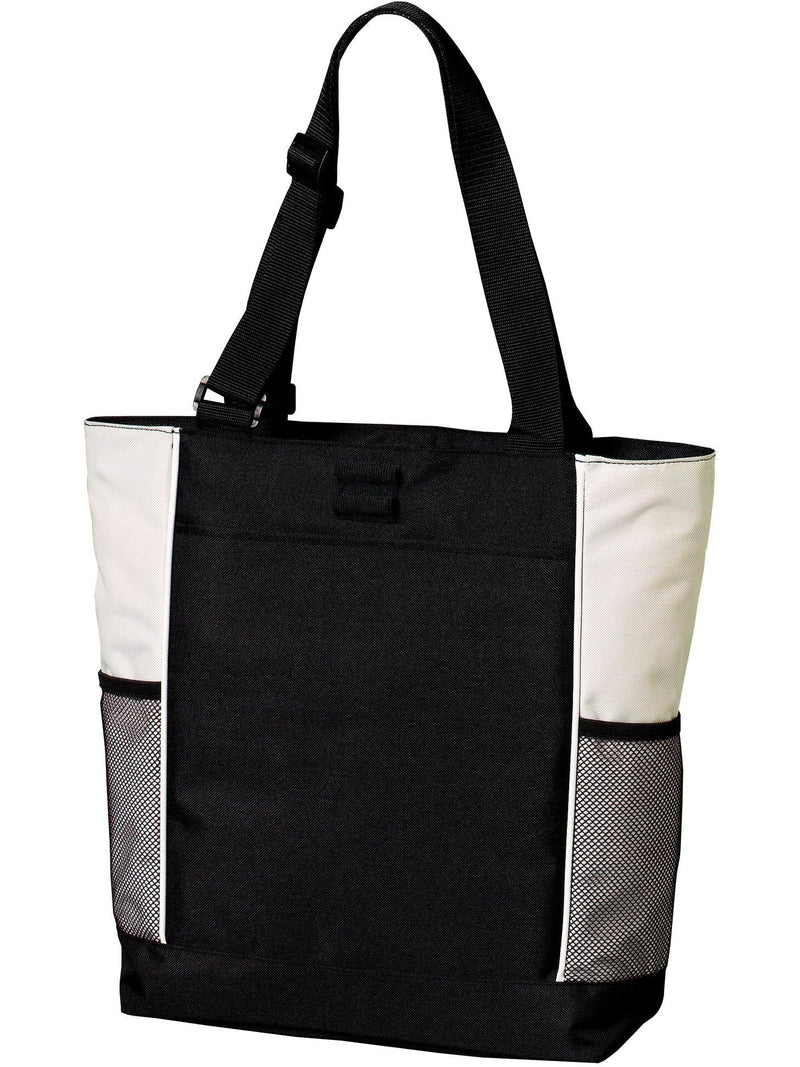 Port Authority Panel Tote-Regular-Port Authority-Black/Stone-Thread Logic