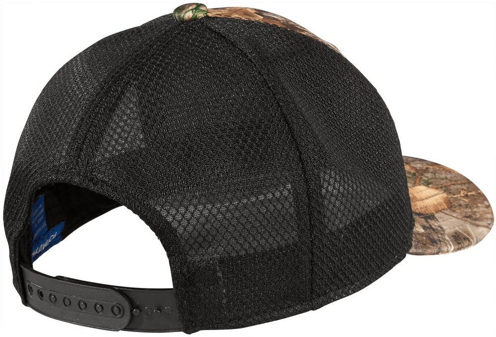 no-logo Port Authority Performance Camouflage Mesh Back Snapback Cap-Regular-Port Authority-Thread Logic no-logo