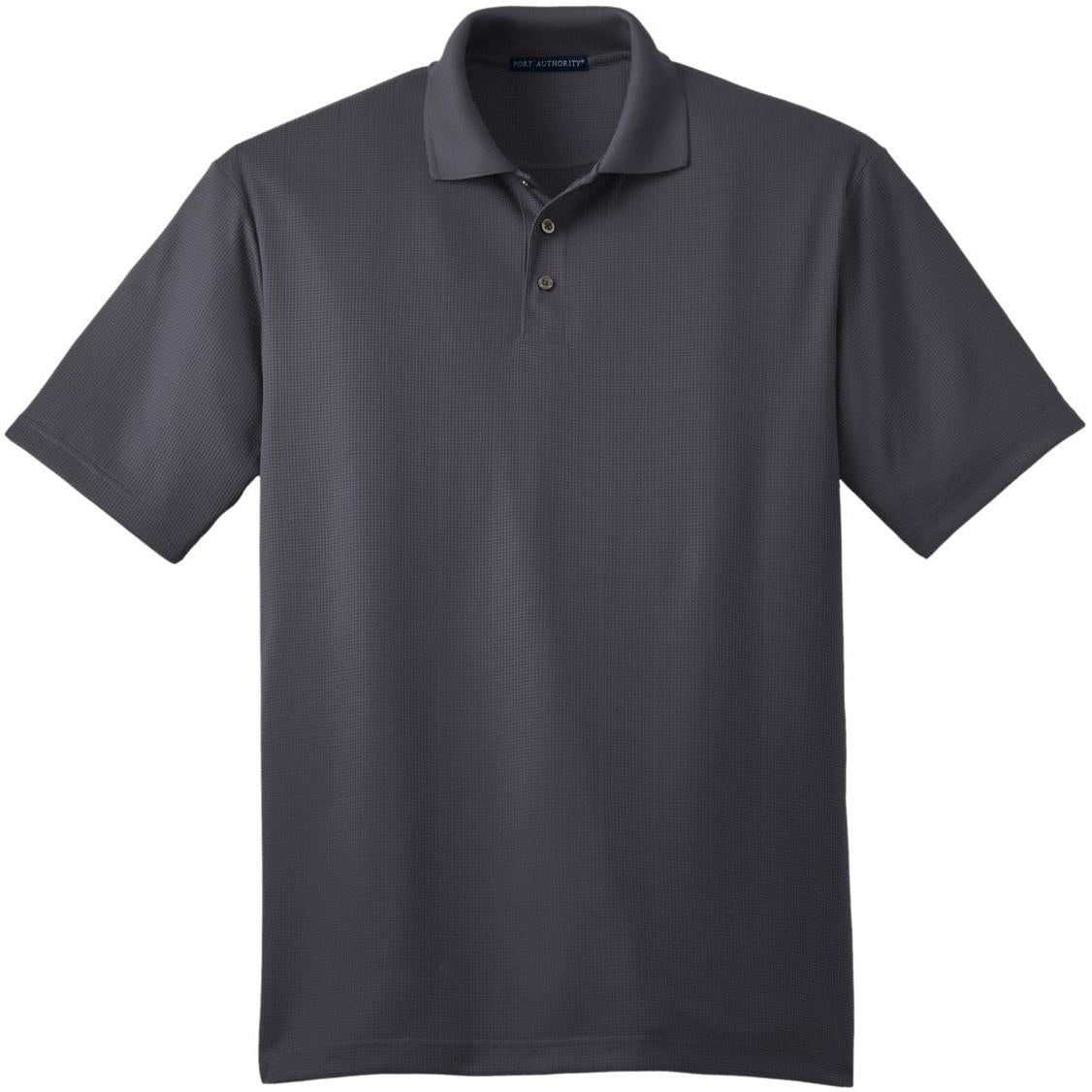no-logo Port Authority Performance Fine Jacquard Polo-Regular-Port Authority-Grey Smoke-S-Thread Logic