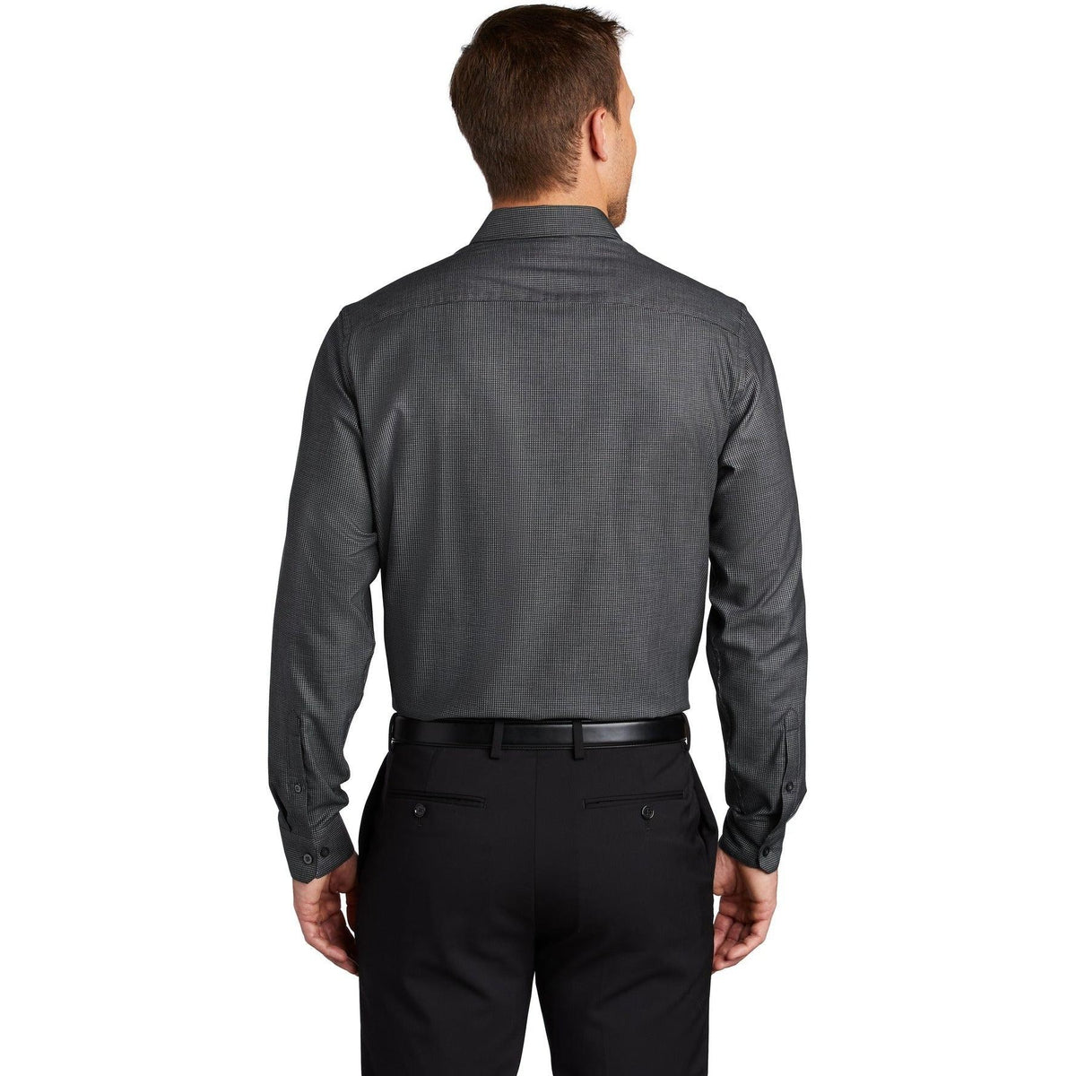 no-logo Port Authority Pincheck Easy Care Shirt-Dress Shirts-Port Authority-Thread Logic