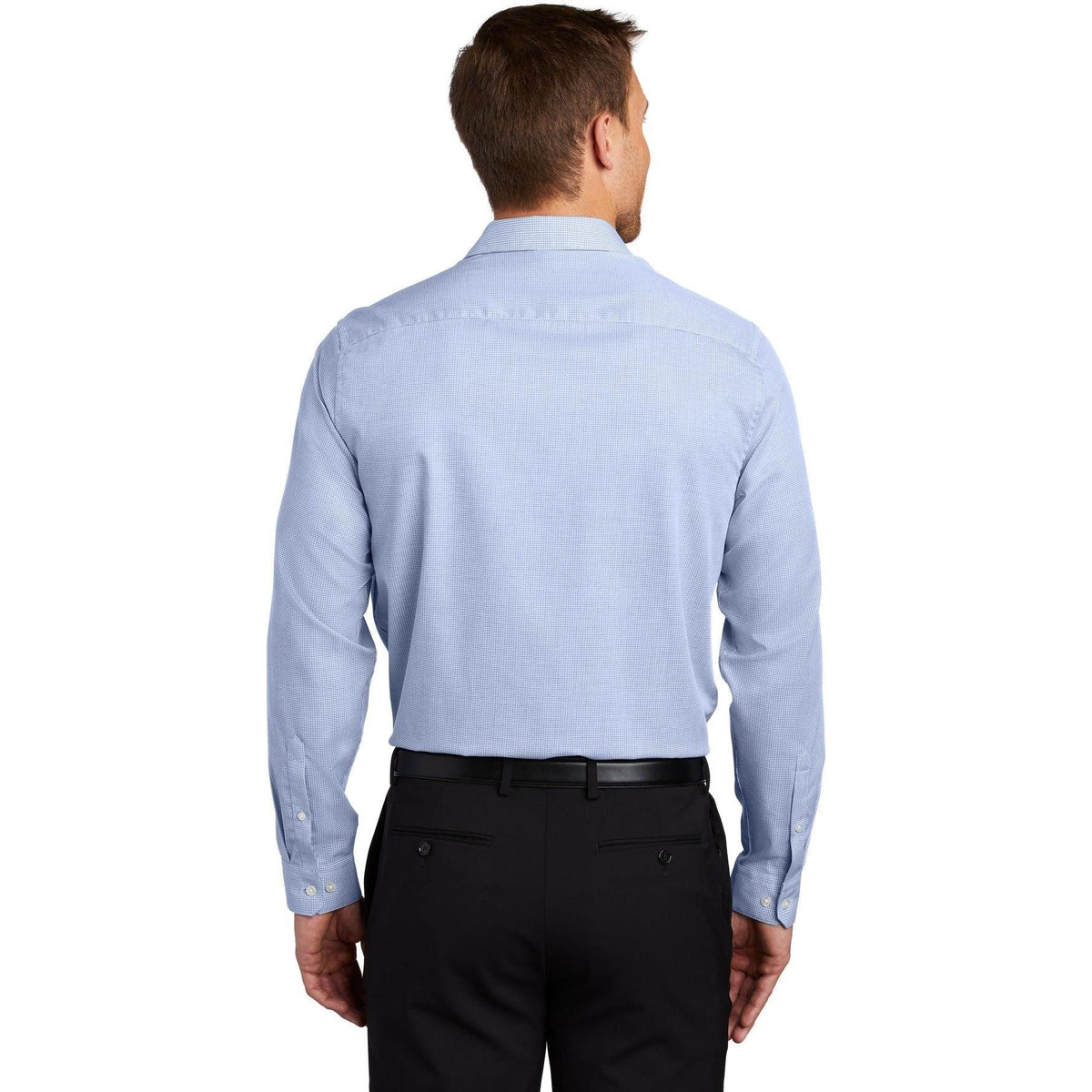 no-logo Port Authority Pincheck Easy Care Shirt-Dress Shirts-Port Authority-Thread Logic