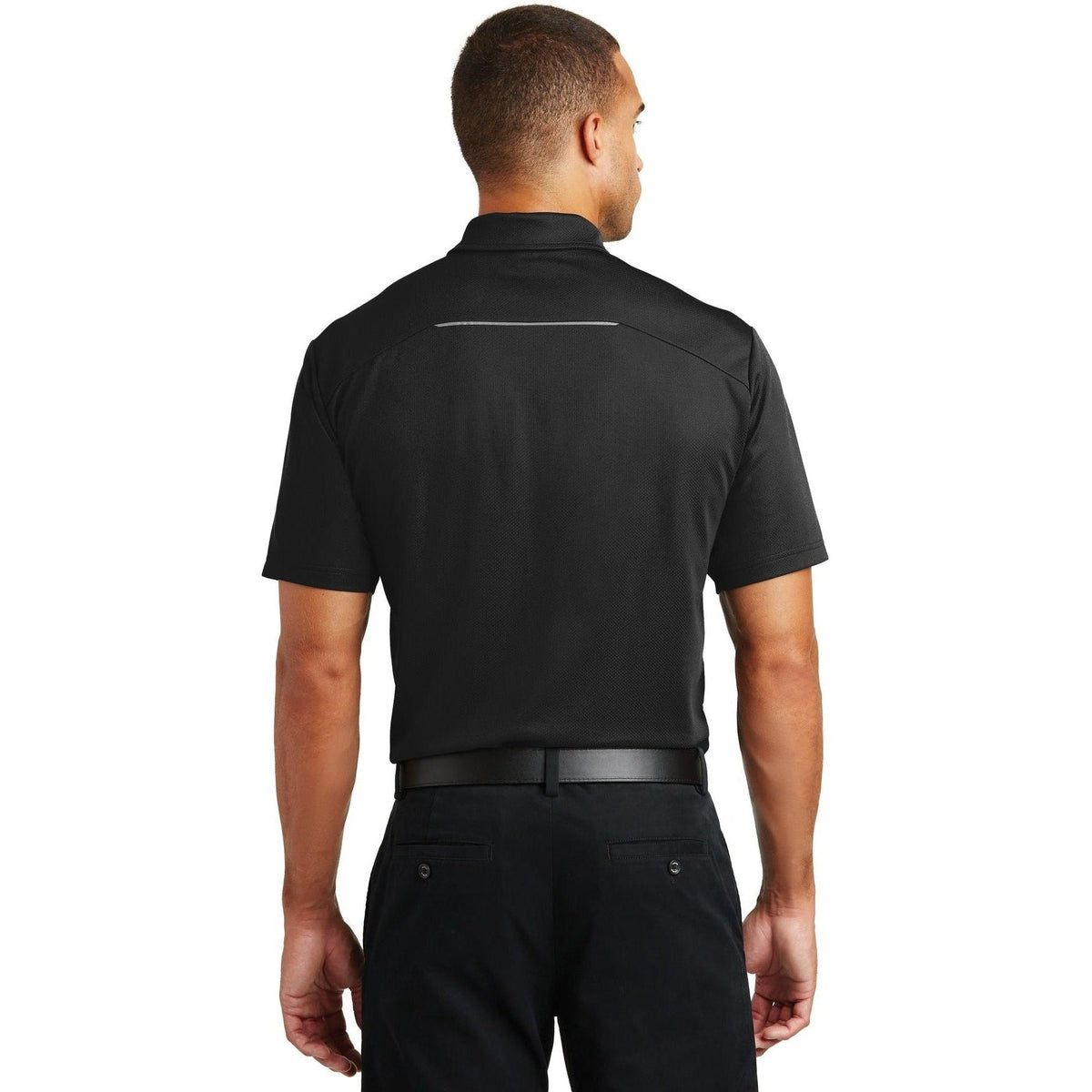 no-logo Port Authority Pinpoint Mesh Polo-Regular-Port Authority-Thread Logic