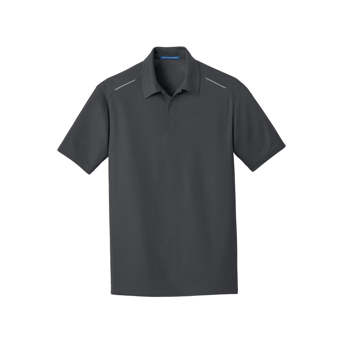 no-logo Port Authority Pinpoint Mesh Polo-Regular-Port Authority-Battleship Grey-S-Thread Logic