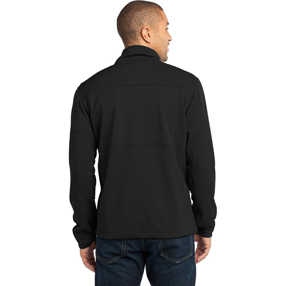no-logo Port Authority Pique Fleece Jacket-Regular-Port Authority-Thread Logic