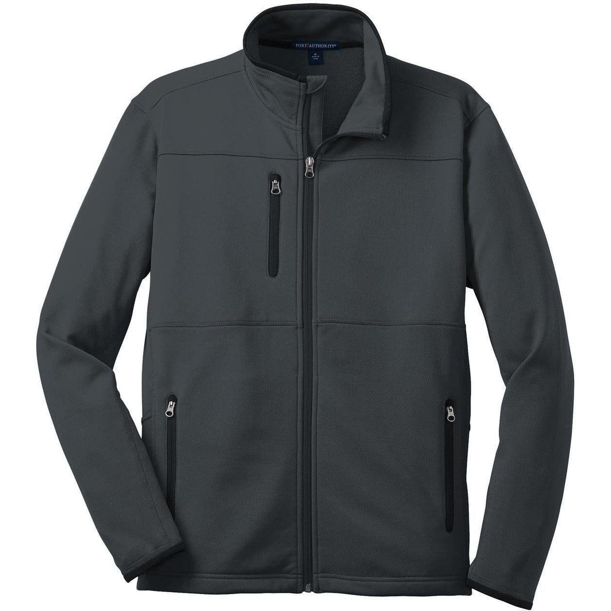 no-logo Port Authority Pique Fleece Jacket-Regular-Port Authority-Graphite-S-Thread Logic