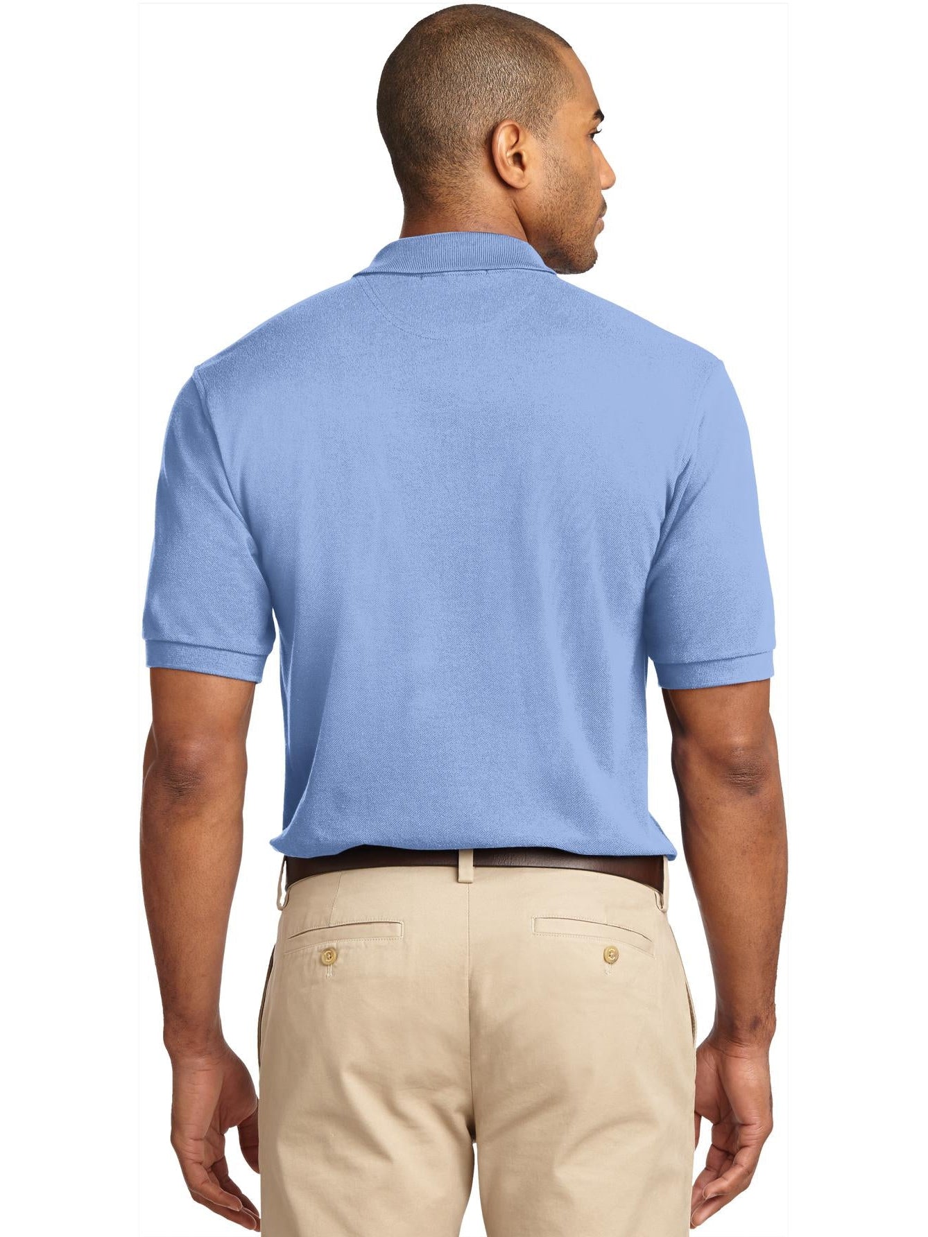 no-logo Port Authority Pique Knit Polo Shirt-Regular-Port Authority-Thread Logic
