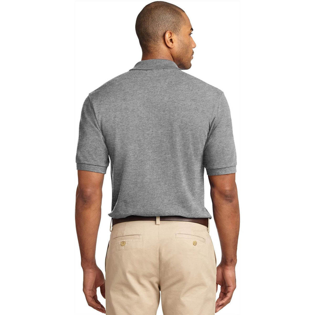 no-logo Port Authority Pique Knit Polo Shirt-Regular-Port Authority-Thread Logic