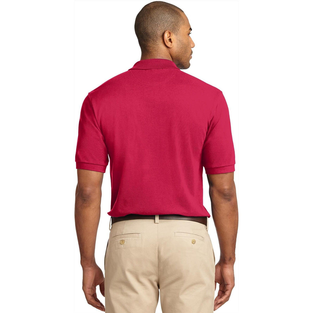 no-logo Port Authority Pique Knit Polo Shirt-Regular-Port Authority-Thread Logic