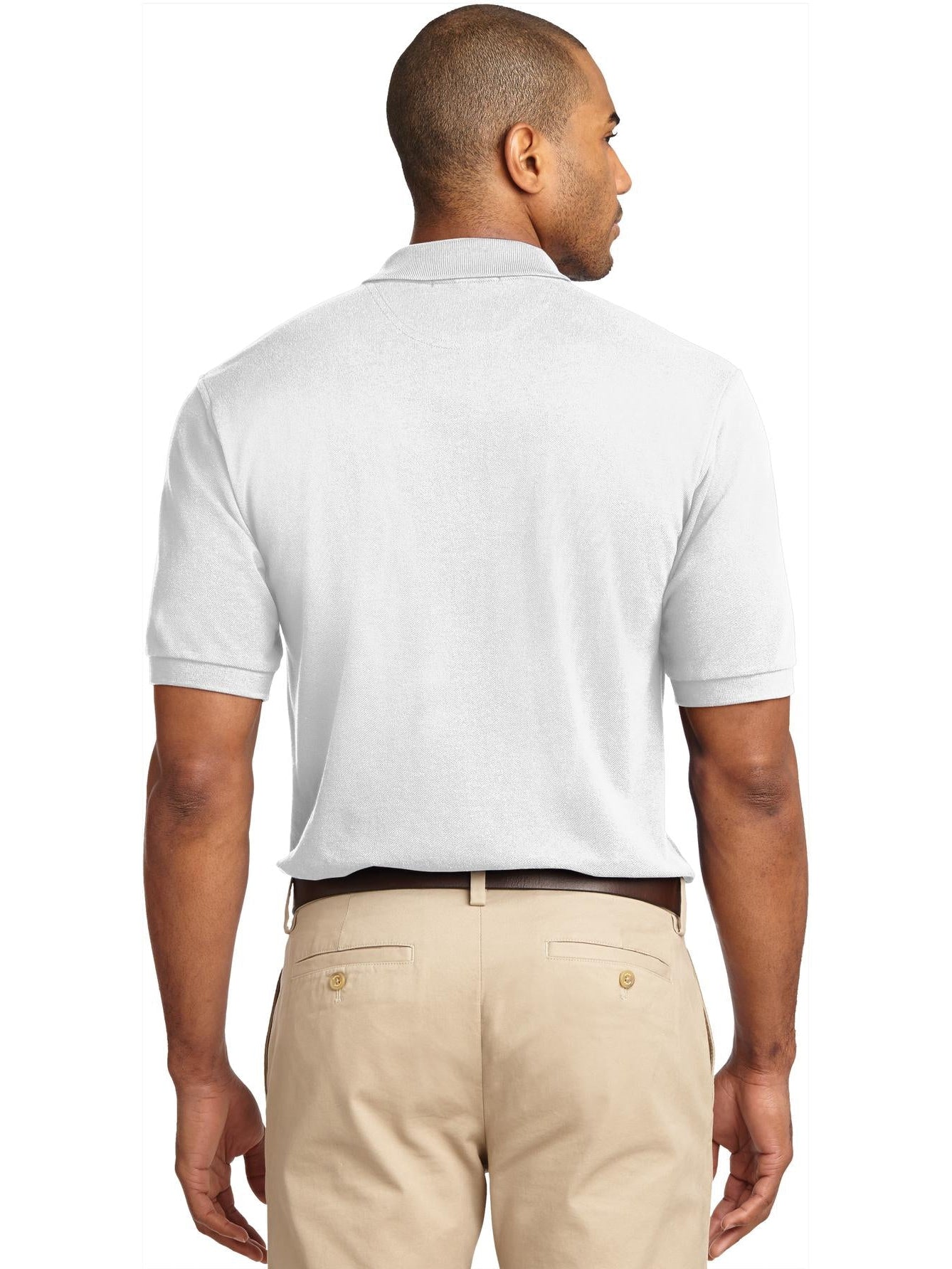 no-logo Port Authority Pique Knit Polo Shirt-Regular-Port Authority-Thread Logic