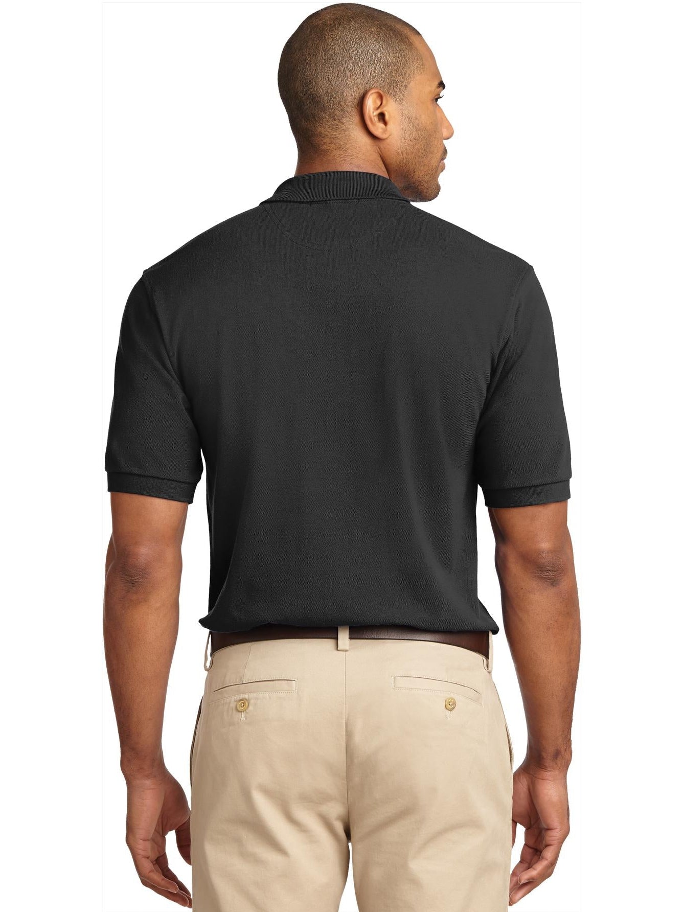 no-logo Port Authority Pique Knit Polo Shirt-Regular-Port Authority-Thread Logic