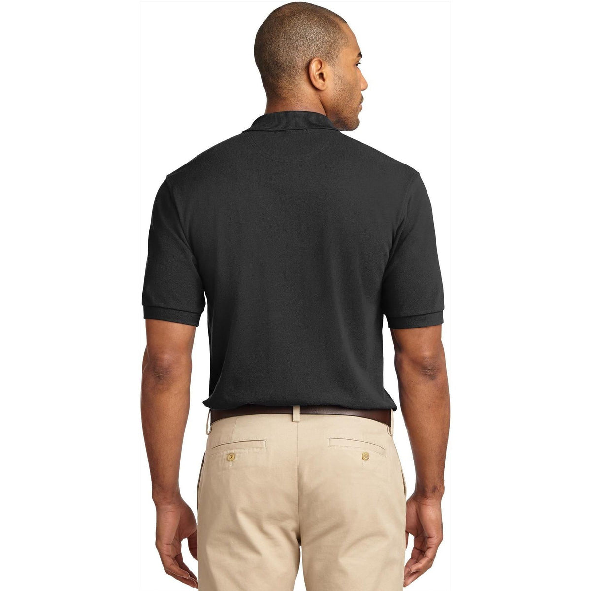no-logo Port Authority Pique Knit Polo Shirt-Regular-Port Authority-Thread Logic