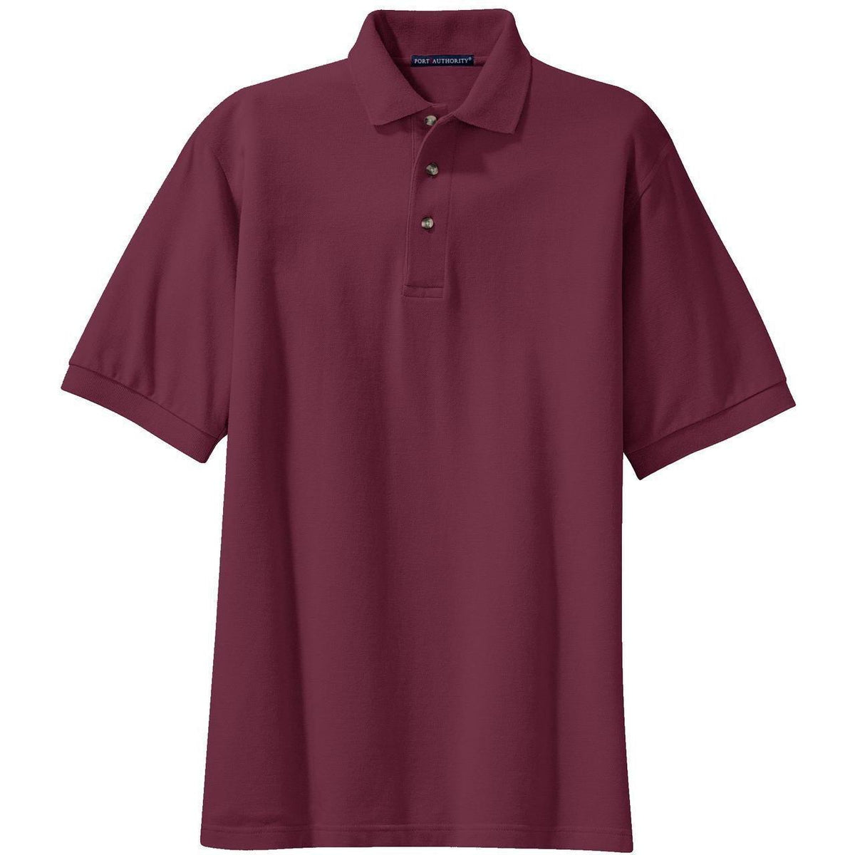 no-logo Port Authority Pique Knit Polo Shirt-Regular-Port Authority-Thread Logic