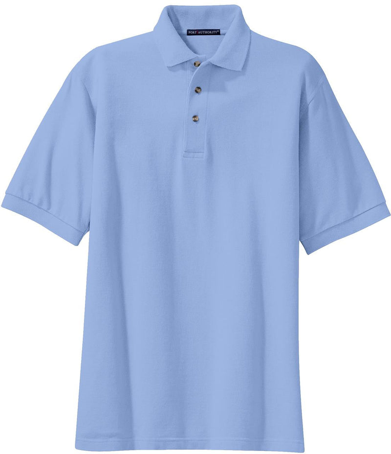Port Authority Pique Knit Polo Shirt-Regular-Port Authority-Light Blue-S-Thread Logic