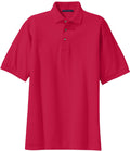 Port Authority Pique Knit Polo Shirt-Regular-Port Authority-Red-S-Thread Logic