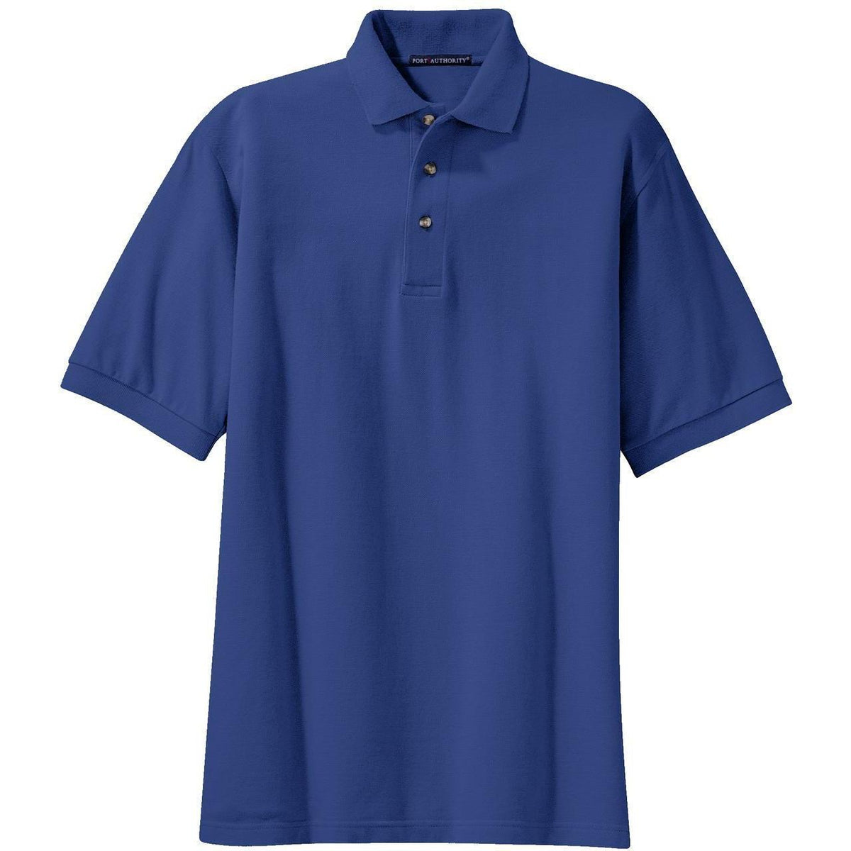 no-logo Port Authority Pique Knit Polo Shirt-Regular-Port Authority-Royal-S-Thread Logic