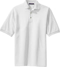 Port Authority Pique Knit Polo Shirt-Regular-Port Authority-White-S-Thread Logic