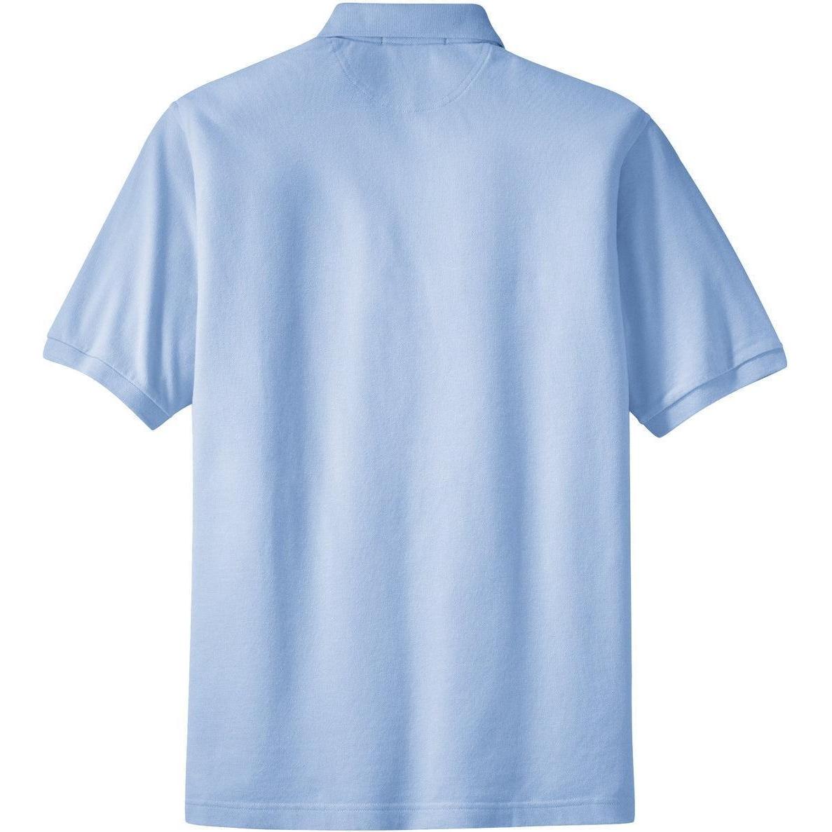 no-logo Port Authority Pique Knit Polo Shirt with Pocket-Regular-Port Authority-Thread Logic