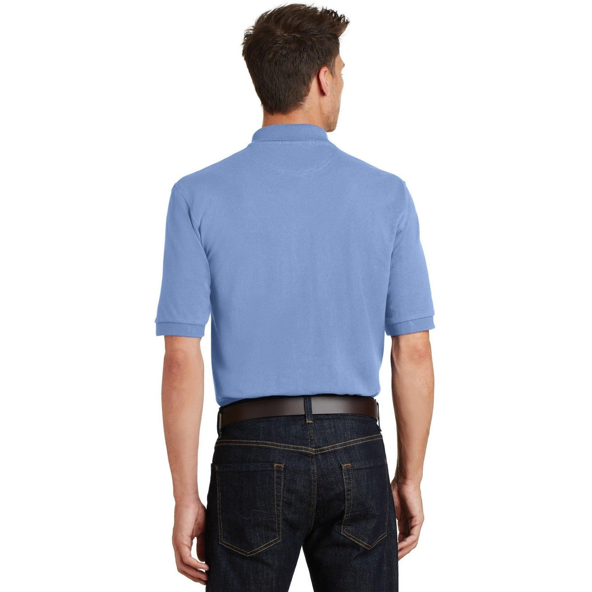 no-logo Port Authority Pique Knit Polo Shirt with Pocket-Regular-Port Authority-Thread Logic