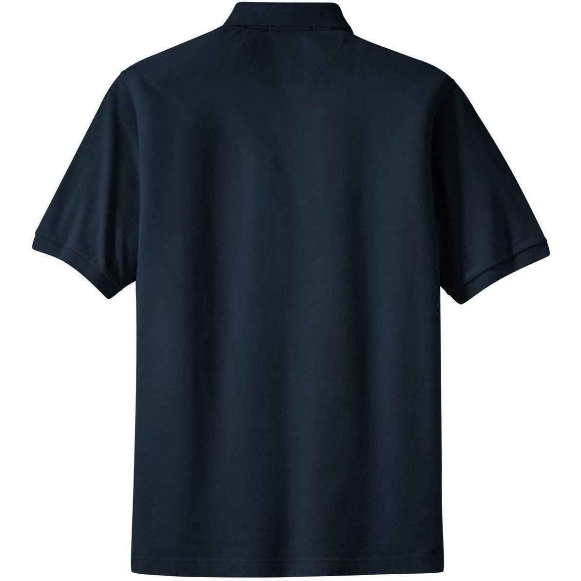 no-logo Port Authority Pique Knit Polo Shirt with Pocket-Regular-Port Authority-Thread Logic