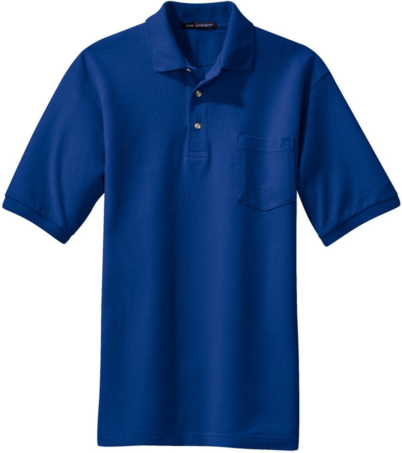 Port Authority Pique Knit Polo Shirt with Pocket