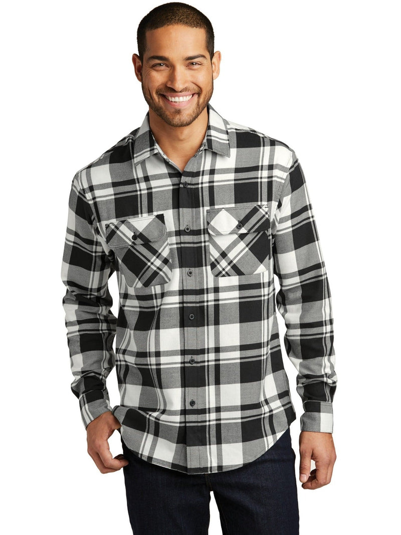 no-logo Port Authority Plaid Flannel Shirt-Regular-Port Authority-Thread Logic