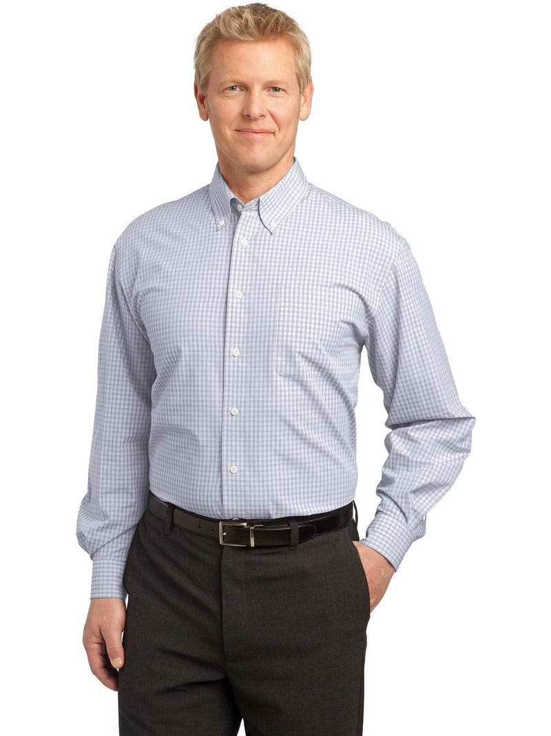 no-logo Port Authority Plaid Pattern Easy Care Shirt-Regular-Port Authority-Thread Logic