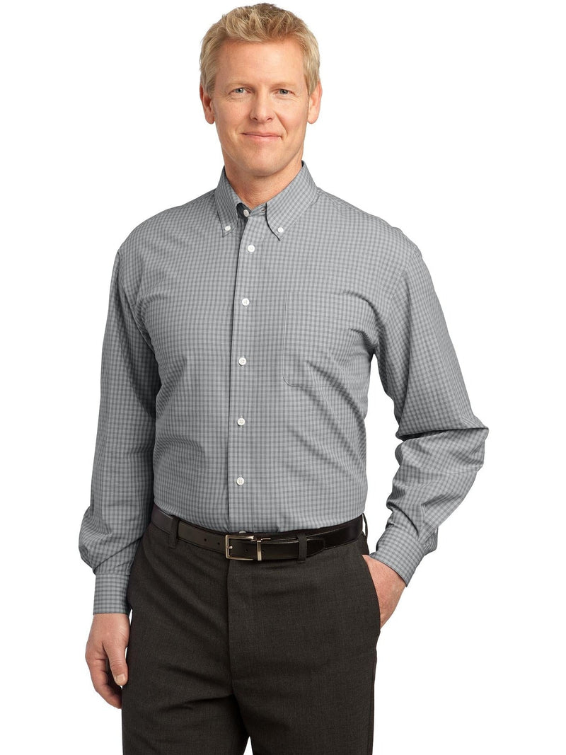 no-logo Port Authority Plaid Pattern Easy Care Shirt-Regular-Port Authority-Thread Logic