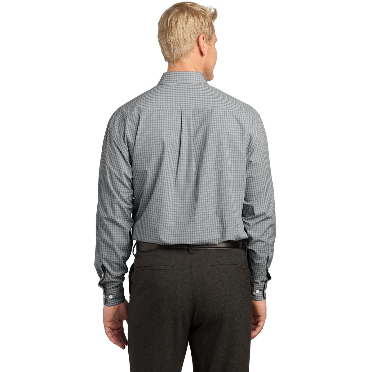 no-logo Port Authority Plaid Pattern Easy Care Shirt-Dress Shirts-Port Authority-Thread Logic