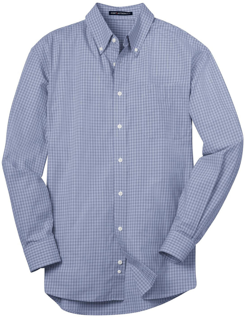 Port Authority Plaid Pattern Easy Care Shirt