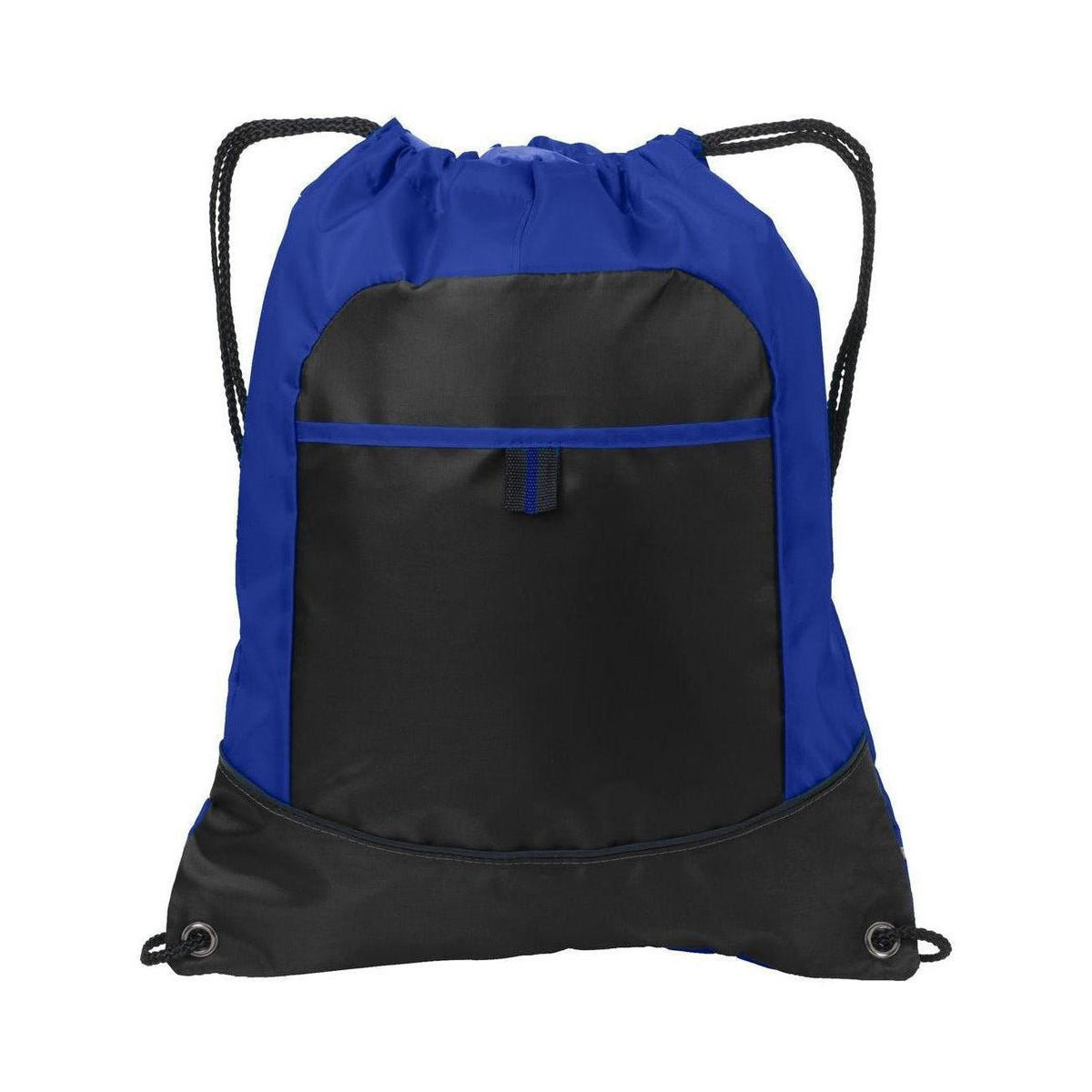 no-logo Port Authority Pocket Cinch Pack-Bags-Port Authority-Hyper Blue/Black-Thread Logic