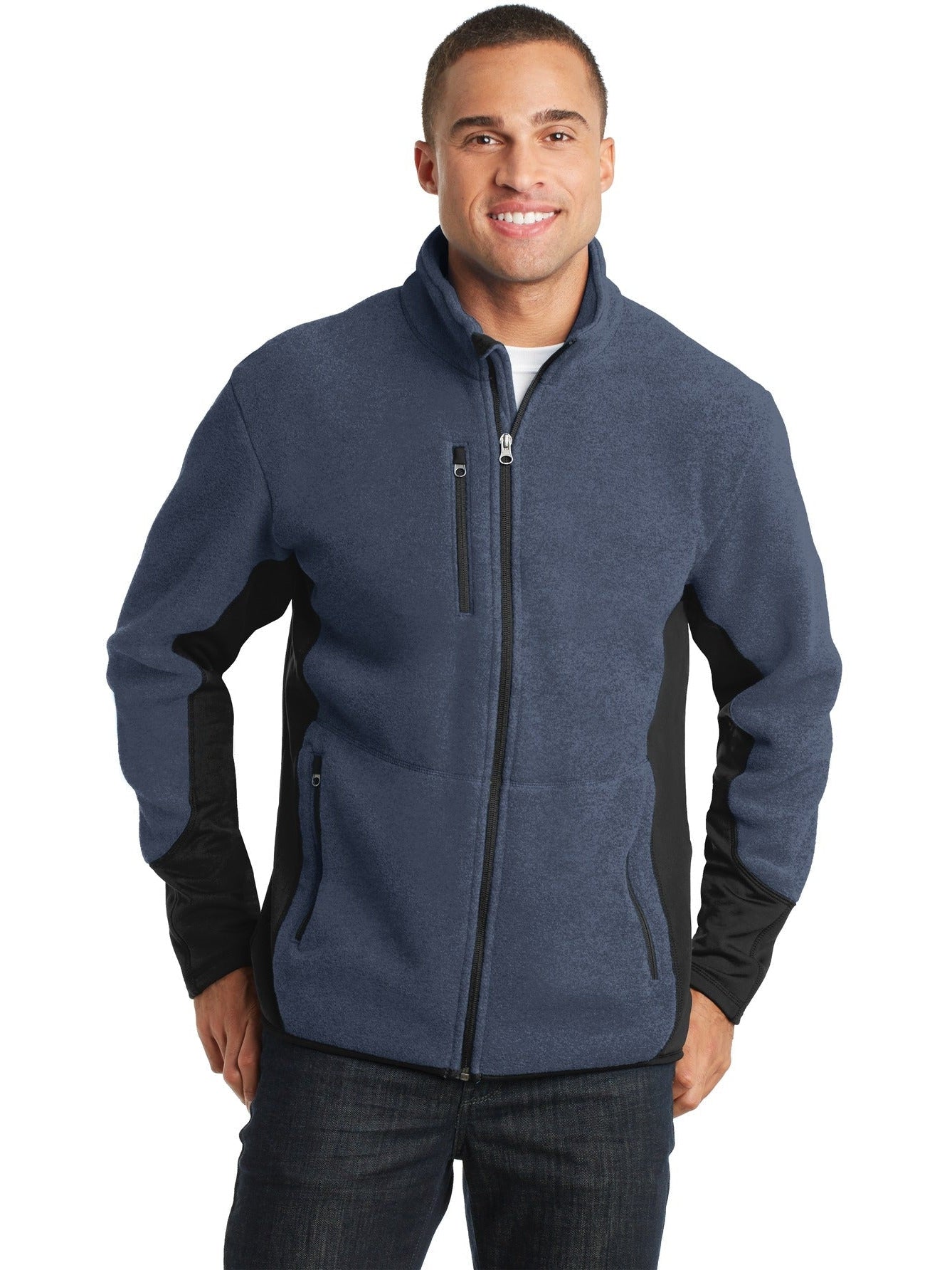 no-logo Port Authority R-Tek Pro Fleece Full-Zip Jacket-Regular-Port Authority-Thread Logic
