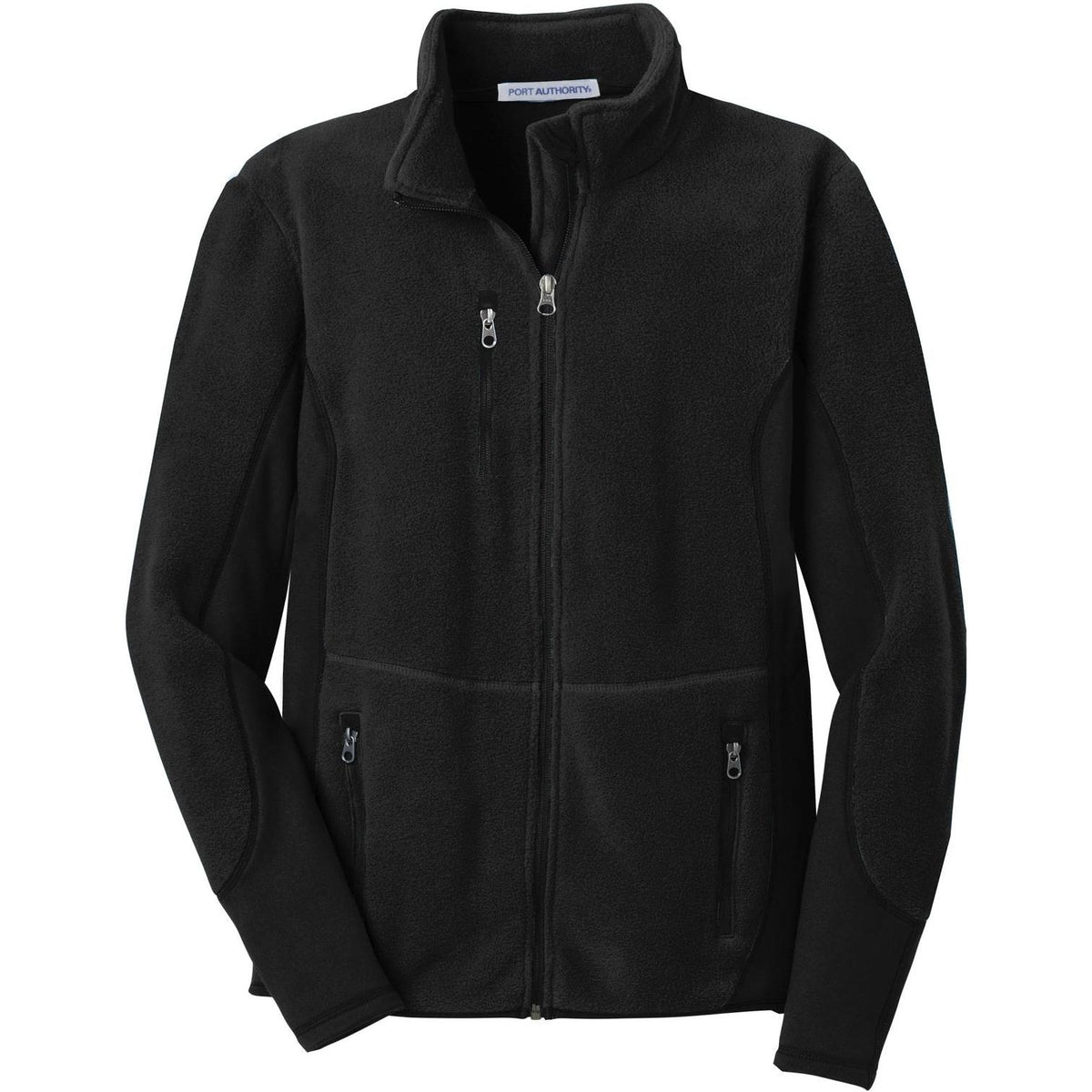 no-logo Port Authority R-Tek Pro Fleece Full-Zip Jacket-Regular-Port Authority-Black/Black-S-Thread Logic