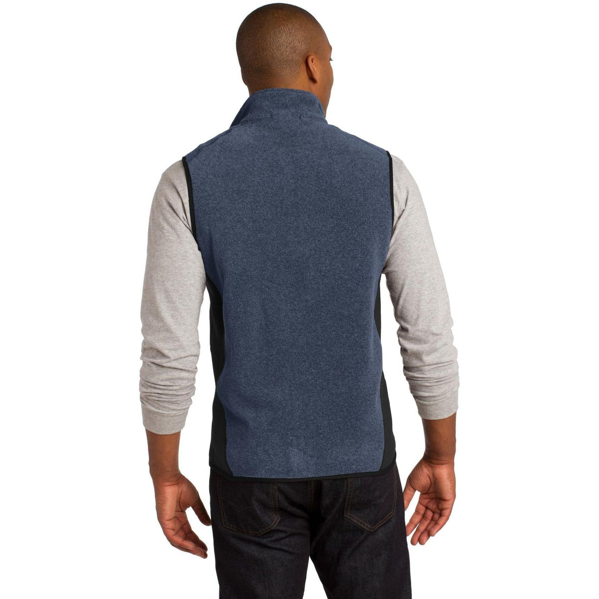 no-logo Port Authority R-Tek Pro Fleece Full-Zip Vest-Vests-Port Authority-Thread Logic