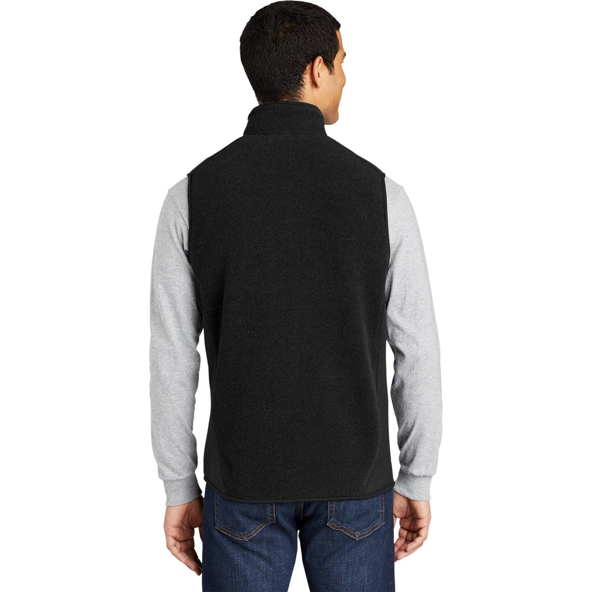 no-logo Port Authority R-Tek Pro Fleece Full-Zip Vest-Vests-Port Authority-Thread Logic